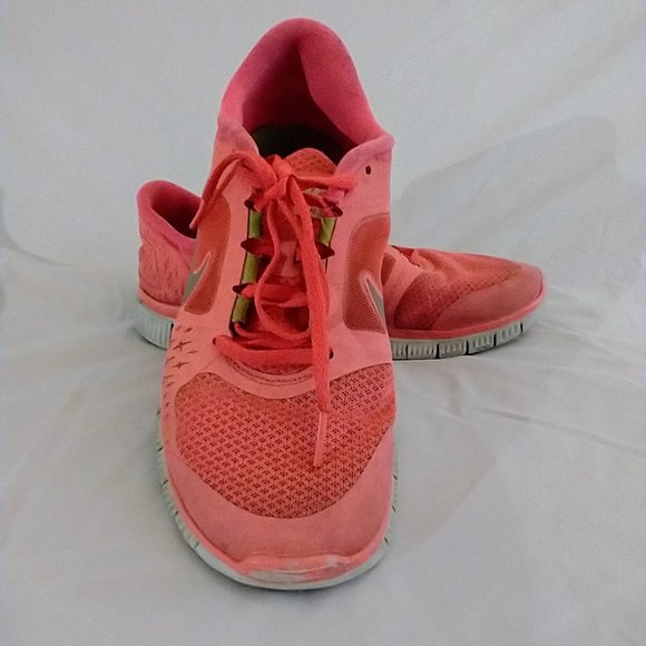 Nike Free Run Men's Running Shoes, Neon Orange - Picture 1 of 8